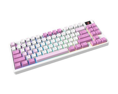 MSI Клавіатура механічна FORGE GK600 TKL W VIOLET UA 83key, mechanical Linear, USB-A, Wireless, Bluetooth, EN/UKR/RU, RGB, фіолетовий S11-43UAQ01-HH9 фото