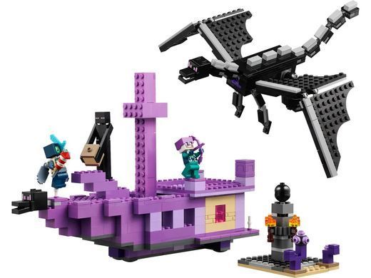 LEGO Конструктор Minecraft Дракон Енду і Корабель Краю 21264 фото