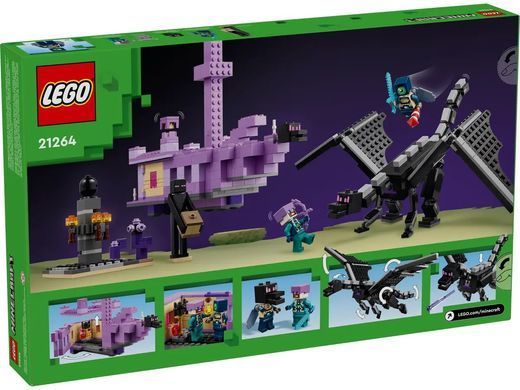 LEGO Конструктор Minecraft Дракон Енду і Корабель Краю 21264 фото