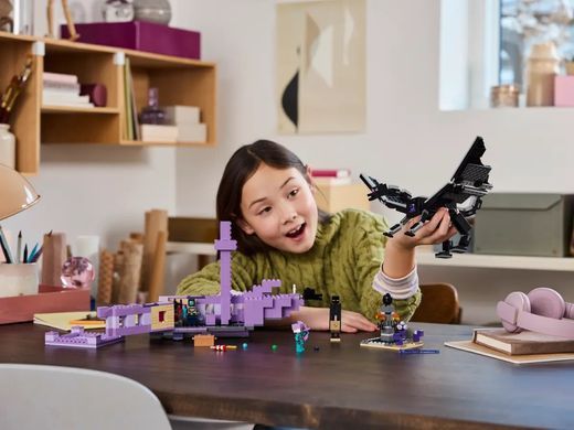 LEGO Конструктор Minecraft Дракон Енду і Корабель Краю 21264 фото