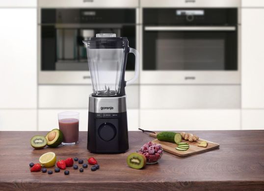 Gorenje Блендер стаціонарний 1000Вт, чаша-1500мл, скло, чорний