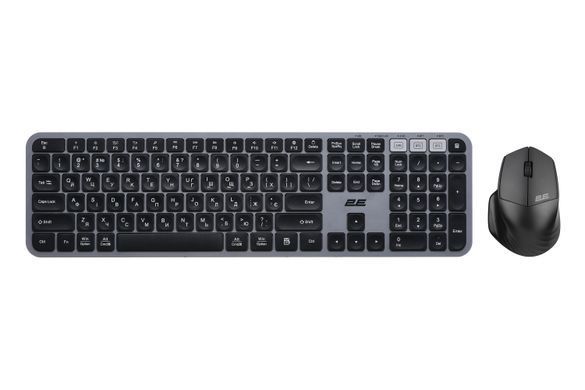 2E Комплект MK440 WL BT EN/UKR Grey 2E-MK440WBGR_UA фото