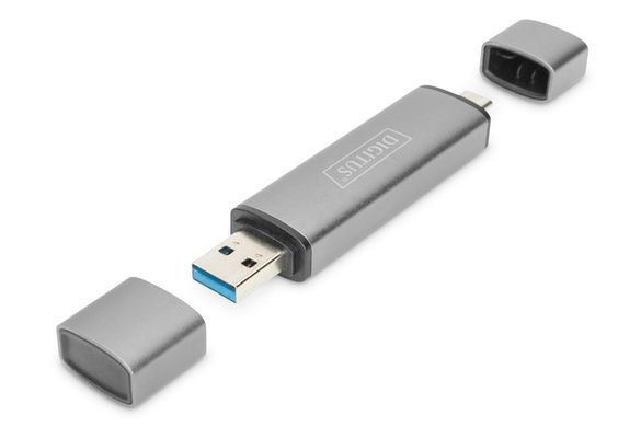 Digitus Кардридер USB-C/USB 3.0 SD/MicroSD DA-70886 фото