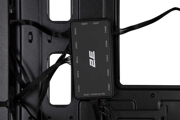 2E Gaming Корпус Virtus Neo G3301N без БП 2xUSB3.0, 1xUSB 2.0 3x140мм ARGB, 1x120мм ARGB VGA 340мм LCS ready контроллер с пультом TG Side Panel ATX чёрный 2E-G3301N фото