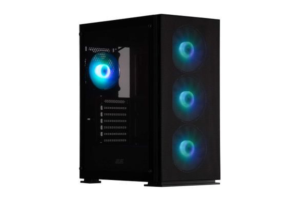 2E Gaming Корпус Virtus Neo G3301N без БП 2xUSB3.0, 1xUSB 2.0 3x140мм ARGB, 1x120мм ARGB VGA 340мм LCS ready контроллер с пультом TG Side Panel ATX чёрный 2E-G3301N фото