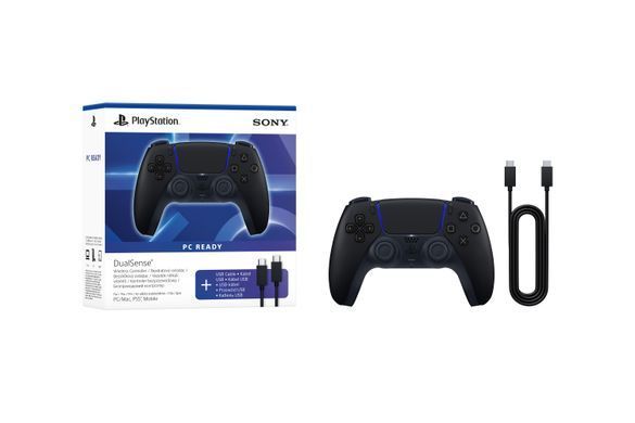 PlayStation Геймпад 5 Dualsense BT, Midnight Black (USB-C кабель) 1000051651 фото