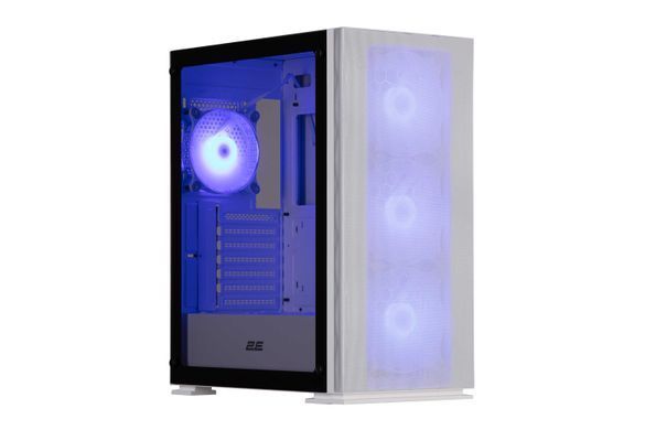 2E Gaming Корпус Virtus Neo G3301NW без БЖ 2xUSB3.0, 1xUSB2.0, 3x140мм ARGB, 1x120мм ARGB, VGA 340мм, LCS ready, контролер з пультом, TG Side Panel, ATX, білий 2E-G3301NW фото