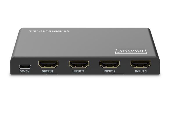 Digitus 3x1 HDMI Switch, 8K/60Hz (4:4:4), HDR, HDCP 2.3 DS-55333 фото