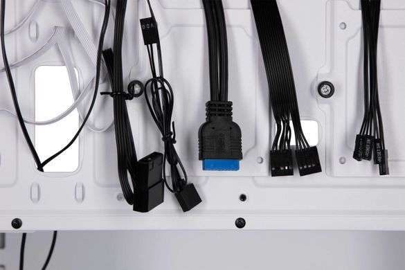 2E Gaming Корпус Virtus Neo G3301NW без БЖ 2xUSB3.0, 1xUSB2.0, 3x140мм ARGB, 1x120мм ARGB, VGA 340мм, LCS ready, контролер з пультом, TG Side Panel, ATX, білий 2E-G3301NW фото