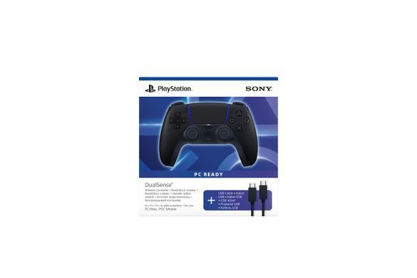 PlayStation Геймпад 5 Dualsense BT, Midnight Black (USB-C кабель) 1000051651 фото