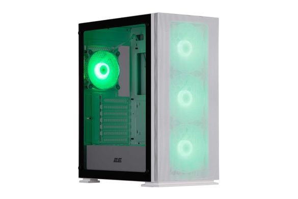 2E Gaming Корпус Virtus Neo G3301NW без БЖ 2xUSB3.0, 1xUSB2.0, 3x140мм ARGB, 1x120мм ARGB, VGA 340мм, LCS ready, контролер з пультом, TG Side Panel, ATX, білий 2E-G3301NW фото