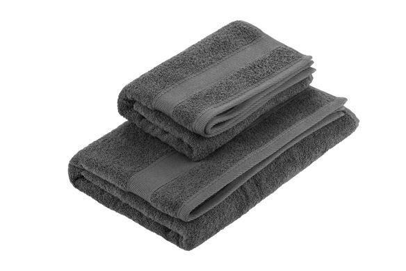 ARDESTO Рушник махровий SuperSoft, графіт, 70х140см, 100% бавовна