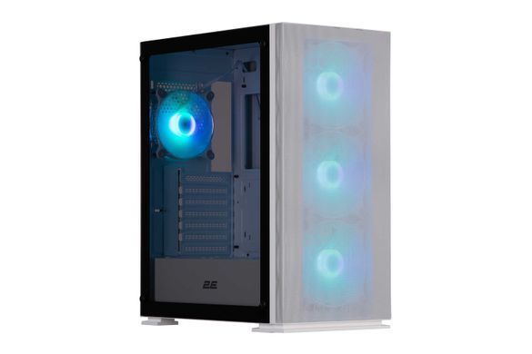 2E Gaming Корпус Virtus Neo G3301NW без БЖ 2xUSB3.0, 1xUSB2.0, 3x140мм ARGB, 1x120мм ARGB, VGA 340мм, LCS ready, контролер з пультом, TG Side Panel, ATX, білий 2E-G3301NW фото
