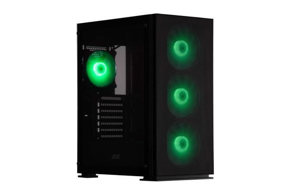 2E Gaming Корпус Virtus Neo G3301N без БП 2xUSB3.0, 1xUSB 2.0 3x140мм ARGB, 1x120мм ARGB VGA 340мм LCS ready контроллер с пультом TG Side Panel ATX чёрный 2E-G3301N фото