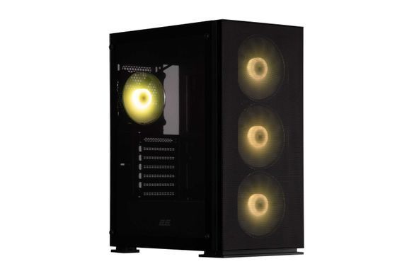 2E Gaming Корпус Virtus Neo G3301N без БП 2xUSB3.0, 1xUSB 2.0 3x140мм ARGB, 1x120мм ARGB VGA 340мм LCS ready контроллер с пультом TG Side Panel ATX чёрный 2E-G3301N фото