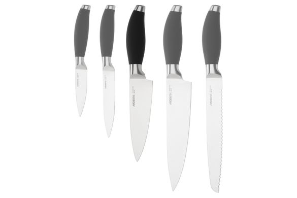 Кухонный нож поварской Ardesto Gemini, 27,5 см, длина лезвия 15,2 см, черный, нерж.сталь, пластик AR2133SP фото