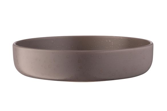 Тарелка суповая Ardesto Trento, 21,5 см, серая, керамика AR2921TG фото