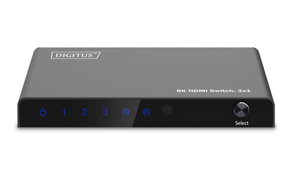 Digitus 3x1 HDMI Switch, 8K/60Hz (4:4:4), HDR, HDCP 2.3 DS-55333 фото
