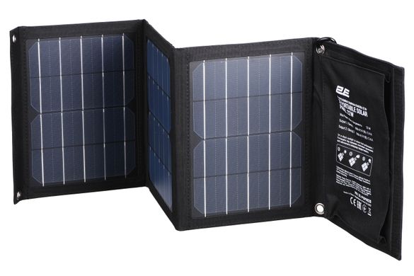 Портативная солнечная панель 2E, DC 22 Вт, 2х USB-A 5В/2.4А 2E-PSP0020 фото