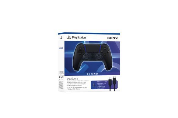 PlayStation Геймпад 5 Dualsense BT, Midnight Black (USB-C кабель) 1000051651 фото