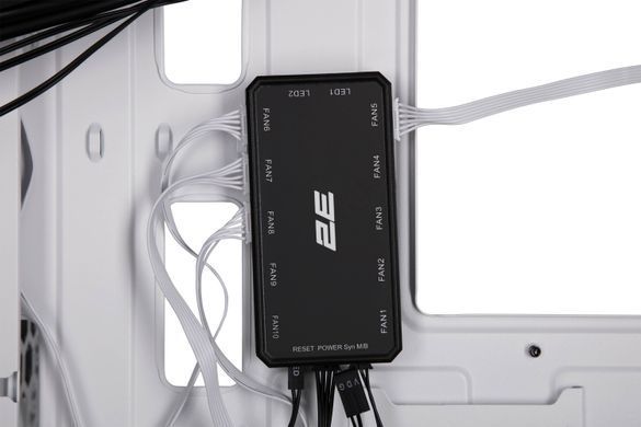 2E Gaming Корпус Virtus Neo G3301NW без БЖ 2xUSB3.0, 1xUSB2.0, 3x140мм ARGB, 1x120мм ARGB, VGA 340мм, LCS ready, контролер з пультом, TG Side Panel, ATX, білий 2E-G3301NW фото