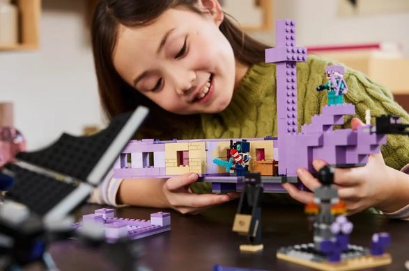 LEGO Конструктор Minecraft Дракон Енду і Корабель Краю 21264 фото