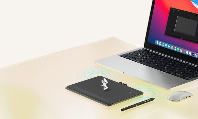 Huion Графический планшет 6.3"x3,9" Inspiroy Frego S, BT, USB-C, черный L310 фото