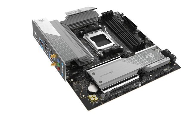 SAPPHIRE Материнская плата SAPPHIRE NITRO+ B850M WIFI sAM5 B850 4xDDR5 M.2 HDMI DP WiFi BT mATX 52123-01-40G фото