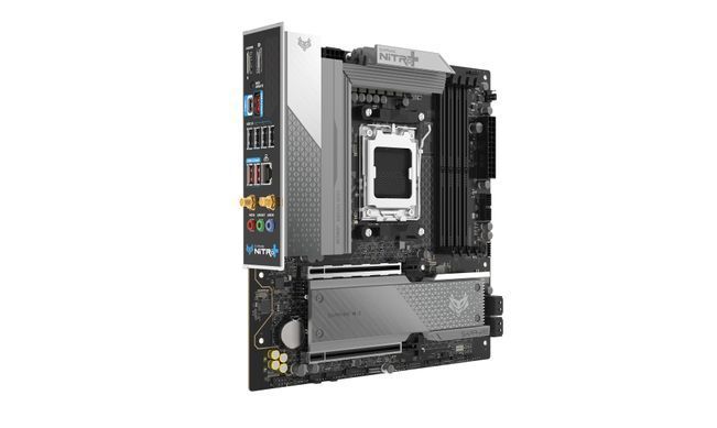 SAPPHIRE Материнская плата SAPPHIRE NITRO+ B850M WIFI sAM5 B850 4xDDR5 M.2 HDMI DP WiFi BT mATX 52123-01-40G фото