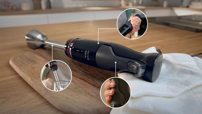 Bosch Blender submersible, 1000Вт, chopper, black