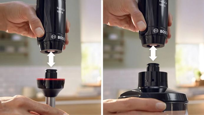Bosch Blender submersible, 1000Вт, chopper, black