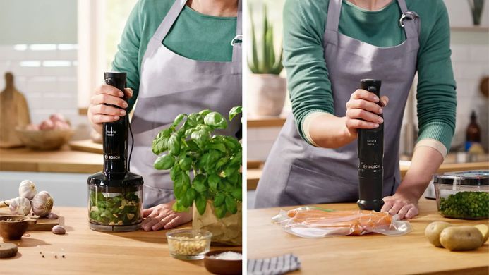 Bosch Blender submersible, 1000Вт, chopper, black