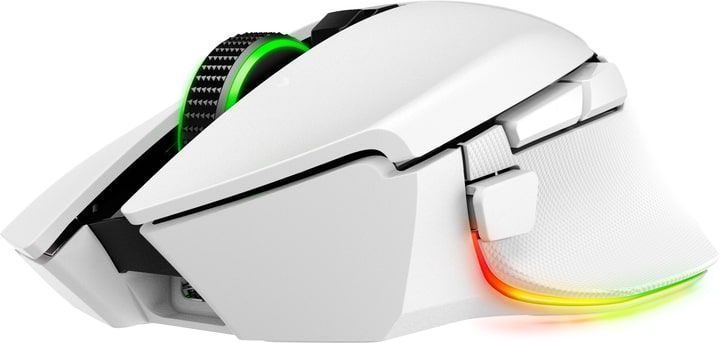 Razer Миша Basilisk V3 Pro 35K, RGB, USB-A/WL/BT, білий RZ01-05240200-R3G1 фото