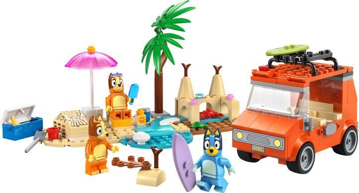 LEGO Конструктор LEGO Bluey Пляж і сімейна поїздка на автомобілі Блуї 11202 фото