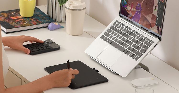 Huion Графический планшет 6.3"x3,9" Inspiroy Frego S, BT, USB-C, черный L310 фото