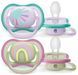 AVENT Пустышка ортодонтическая Ultra Air для девочек 0-6 мес, 2шт 1 - магазин Coolbaba Toys