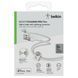 Belkin Кабель USB-A - Lightning плетений, силіконовий, з ремінцем на магніті, 1м, білий 1 - магазин Coolbaba Toys