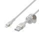 Belkin Кабель USB-A - Lightning плетений, силіконовий, з ремінцем на магніті, 1м, білий 29 - магазин Coolbaba Toys