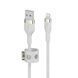 Belkin Кабель USB-A - Lightning плетений, силіконовий, з ремінцем на магніті, 1м, білий 31 - магазин Coolbaba Toys