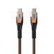 UAG Кабель USB-C > USB-C 3.2 зарядки/синхронизации 0.75м, 240Вт, Type-C, Rugged Double Braided Nylon, Black/Orange 3 - магазин Coolbaba Toys