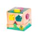 Розвиваюча дерев'яна іграшка-сортер - ЧАРІВНИЙ КУБ 6 - магазин Coolbaba Toys