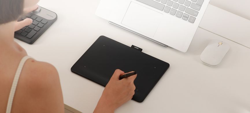 Huion Графический планшет 6.3"x3,9" Inspiroy Frego S, BT, USB-C, черный L310 фото