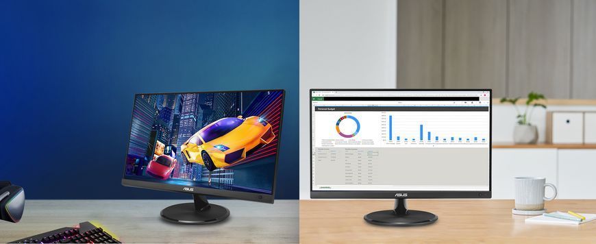 ASUS Монітор Asus 21.45" VP227HF D-Sub, HDMI, Audio, VA, 100Hz, 1ms, 99%, AdaptiveSync 90LM0880-B01O71 фото
