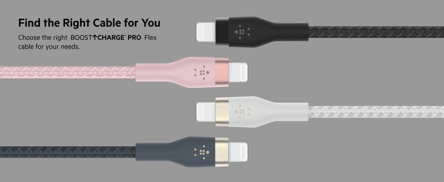 Belkin Кабель USB-A - Lightning плетений, силіконовий, з ремінцем на магніті, 1м, білий CAA010BT1MWH фото