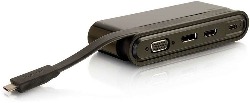 Док станція C2G USB-C > HDMI, Display Port, VGA, USB, Power Delivery 65W CG82392 фото