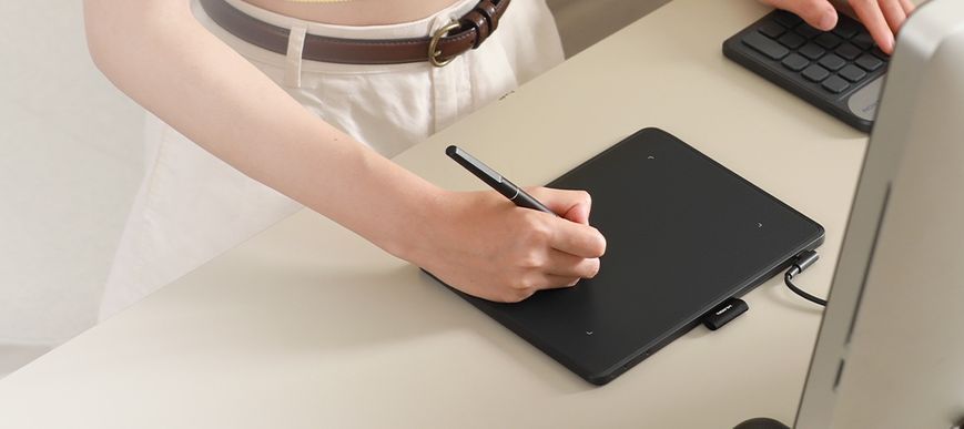 Huion Графический планшет 6.3"x3,9" Inspiroy Frego S, BT, USB-C, черный L310 фото