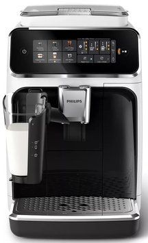 Philips Кавомашина Series 3300, 1.8л, зерно+мелена, автомат.капуч, дисплей, авторецептів -6, білий EP3343/50 фото