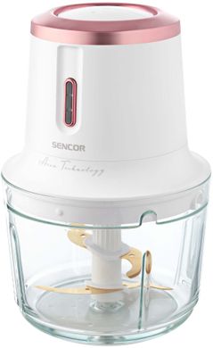 Sencor Измельчитель Accu technology, 200Вт, чаша-500мл, стекло, USB-C, чопер, беспроводной, белый SCB9000WH фото