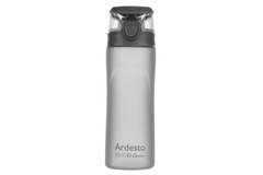 Пляшка для води Ardesto 600 мл, сіра, пластик - купити в інтернет-магазині Coolbaba Toys