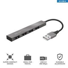 USB-хаб Trust Halyx Aluminium 4-Port Mini USB Hub 23786_TRUST фото